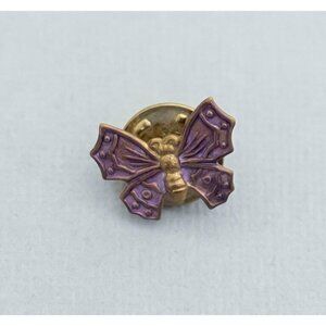 Vintage Purple Wing Butterfly Pin CY1
